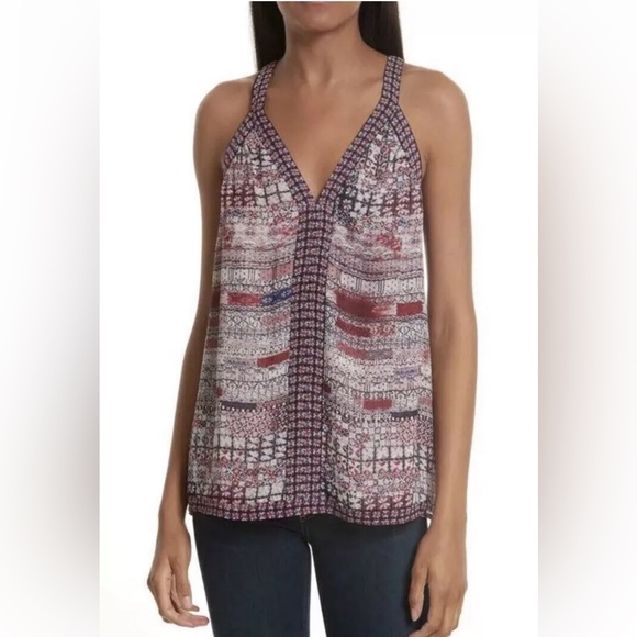 Joie Tops - Joie “Maisley” Moroccan Print Silk Tank Top ~ Sz Medium